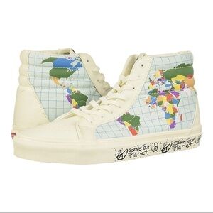 Vans‎ Save Our Planet Sk8-Hi Reissue High Top Canvas Sneaker Size 6.5 Women